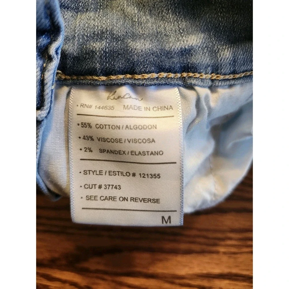Kancan For‎ Maurices Exclusive Women's Denim Raw Hem Overall Skirt Size Medium